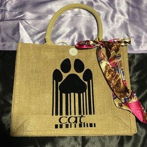 Burlap bag with your style of interest.